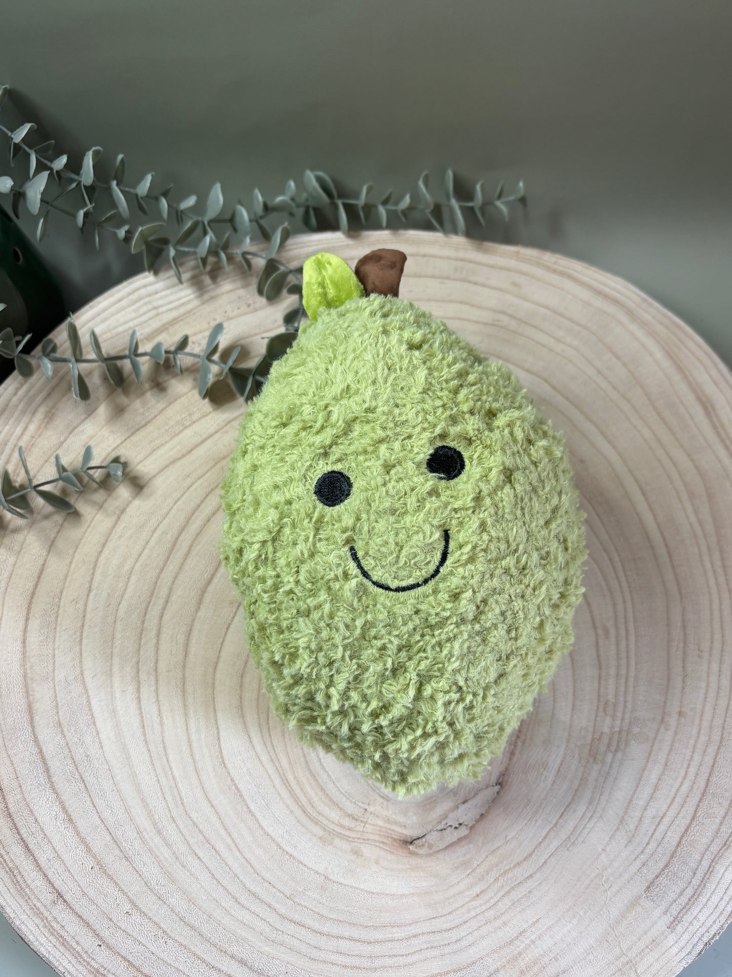 Large Pear Plush Toy (No Squeak)