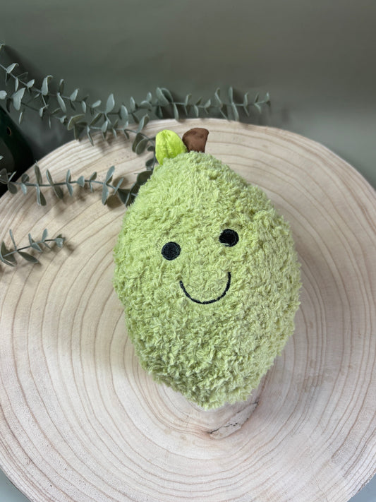 Large Pear Plush Toy (No Squeak)