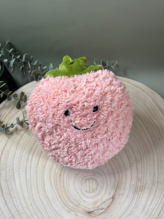 Large Strawberry Plush Toy (No Squeak)